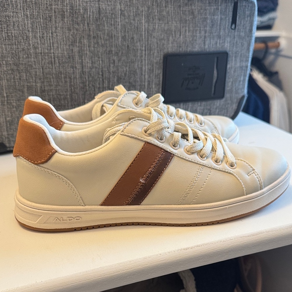 Aldo Men's Beige and Tan Sneakers